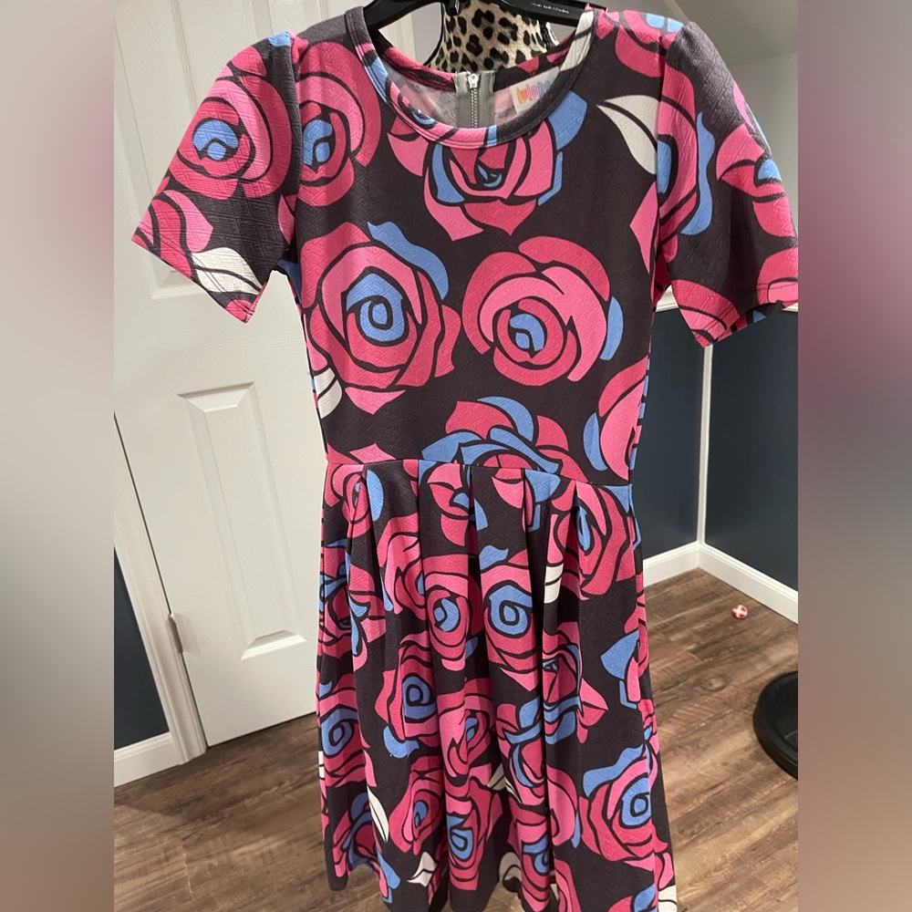 Lularoe rose‎ printed Amelia dress